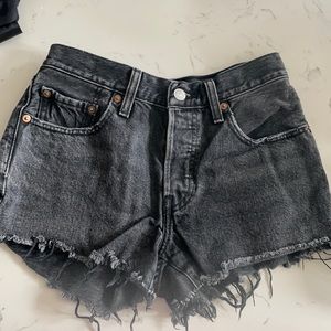 High rise black Levi’s